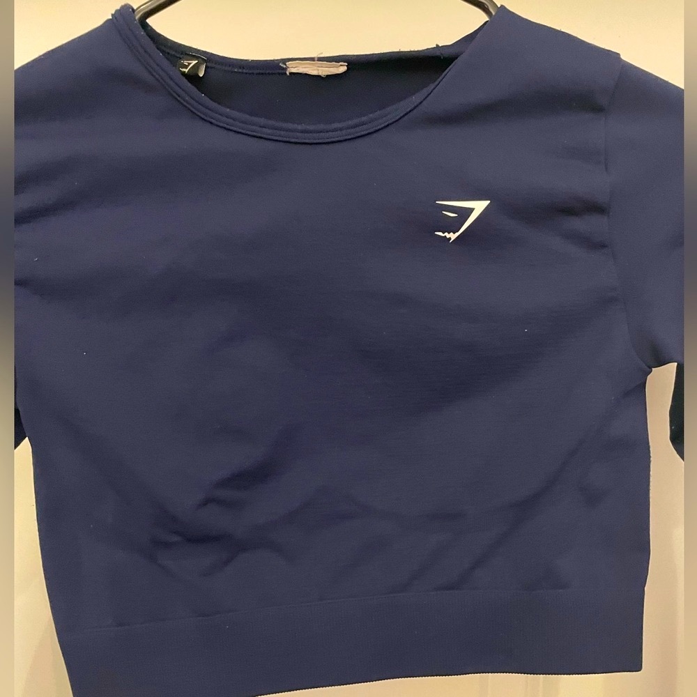 Gymshark Long Sleeve Crop top - Blue